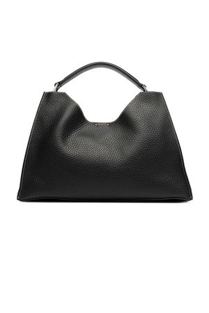 Aurora in pelle double grana maxi nera GIANNI CHIARINI | BS10566RNGDBLNANERO